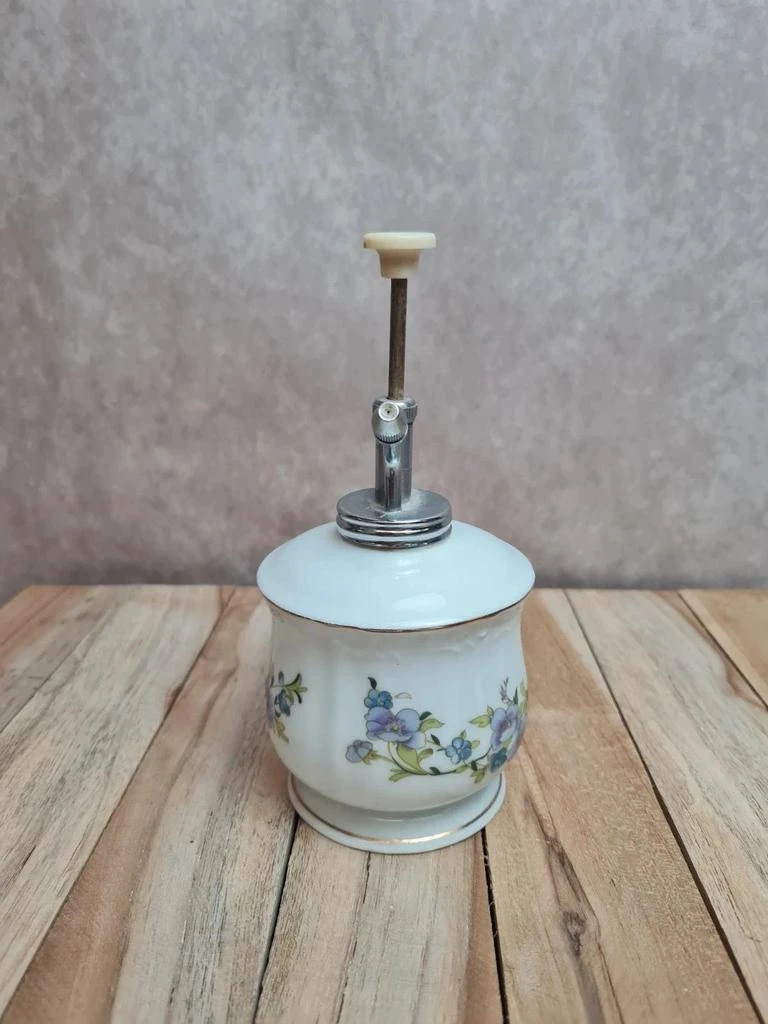 Oude porseleinen verstuiver met bloemendecor - vintage toiletartikel ♥️‍♥️ – photo 3